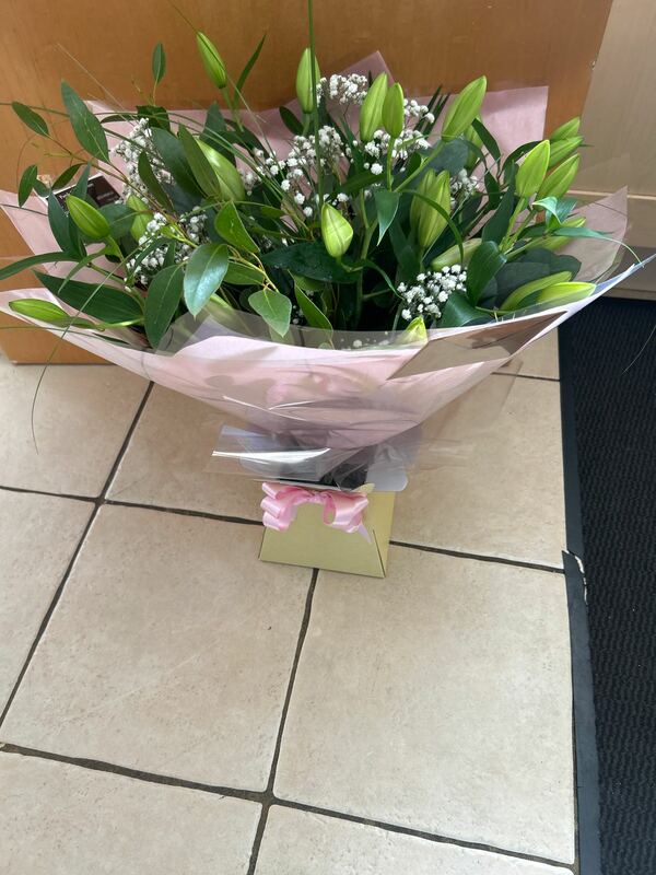Flowers delivered to customer