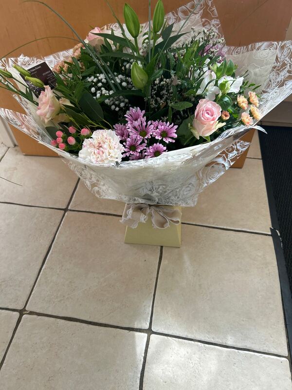 Flowers delivered to customer
