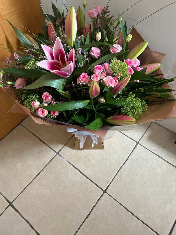 Flowers delivered to customer