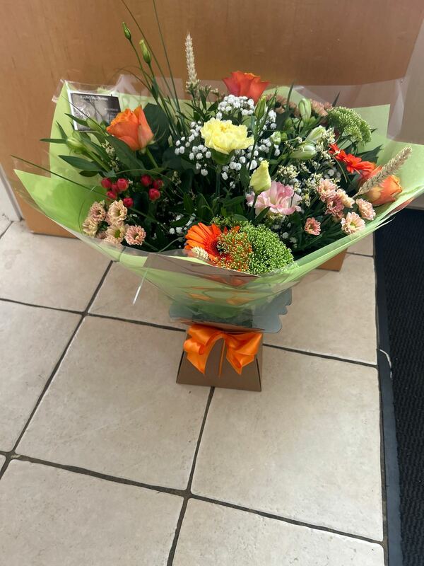 Flowers delivered to customer