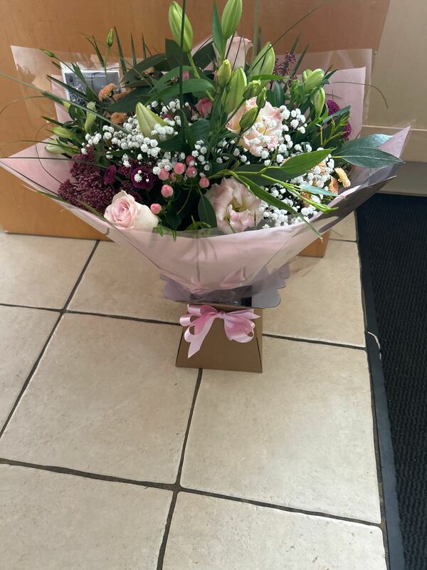 Flowers delivered to customer