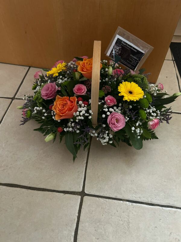 Flowers delivered to customer