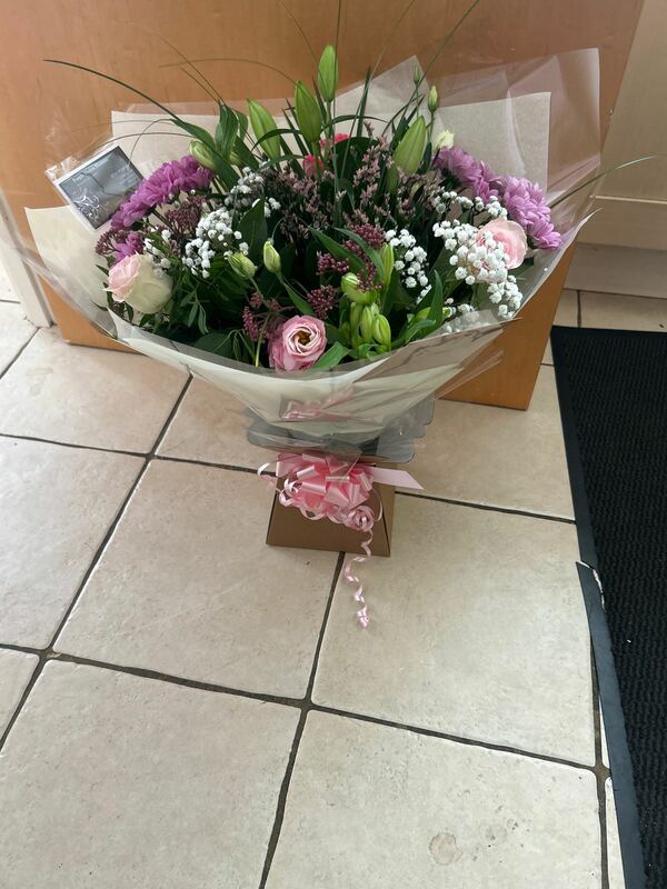 Flowers delivered to customer