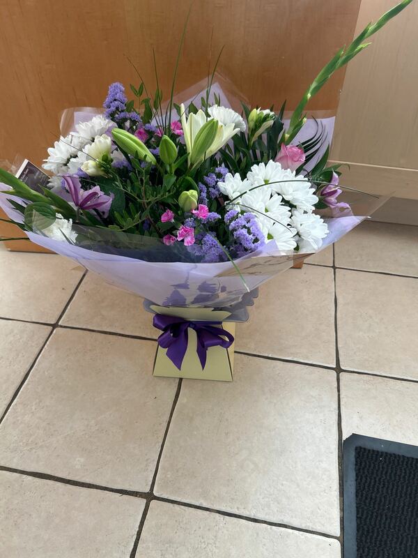 Flowers delivered to customer
