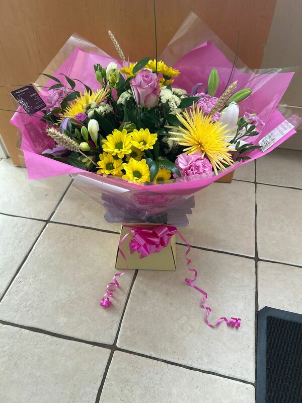 Flowers delivered to customer