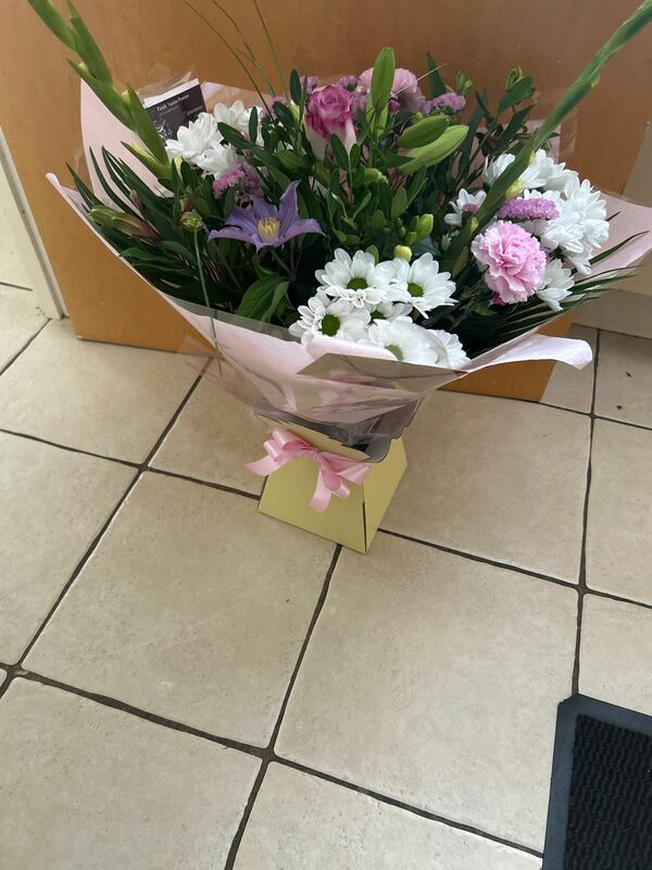 Flowers delivered to customer