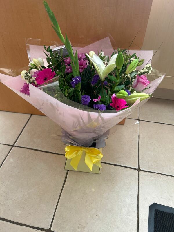 Flowers delivered to customer
