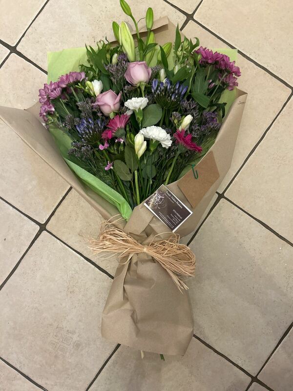 Flowers delivered to customer