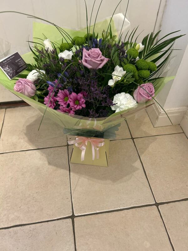 Flowers delivered to customer