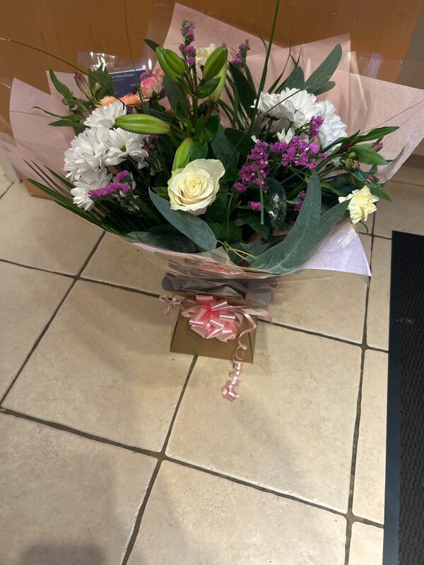 Flowers delivered to customer