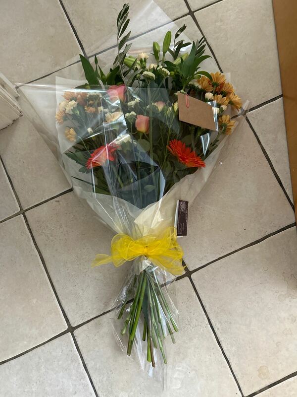 Flowers delivered to customer