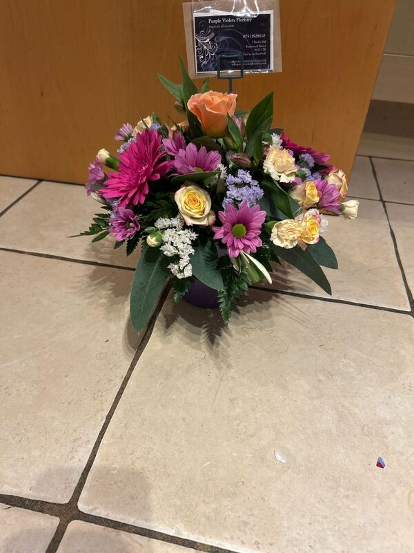 Flowers delivered to customer
