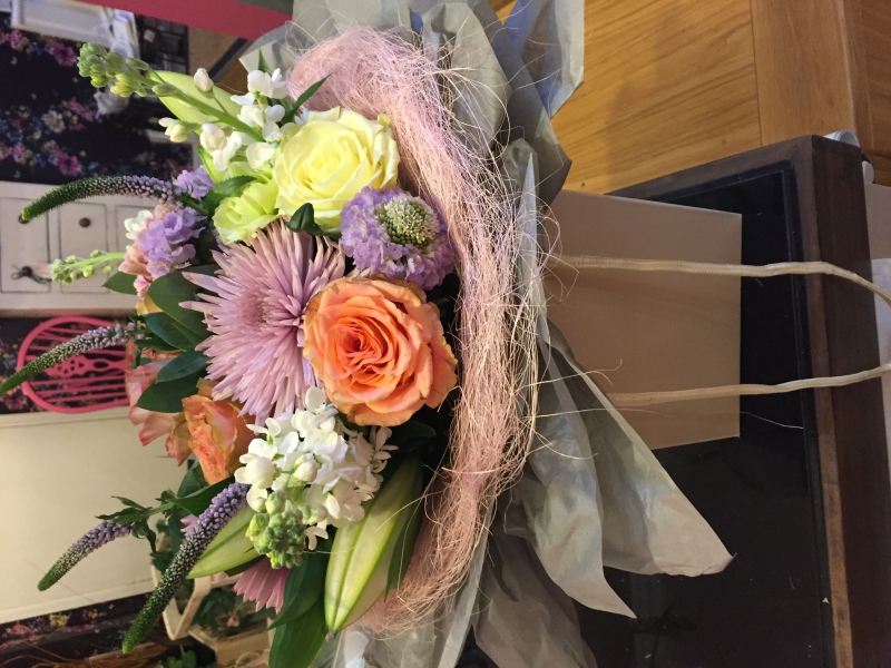 Flowers delivered to customer