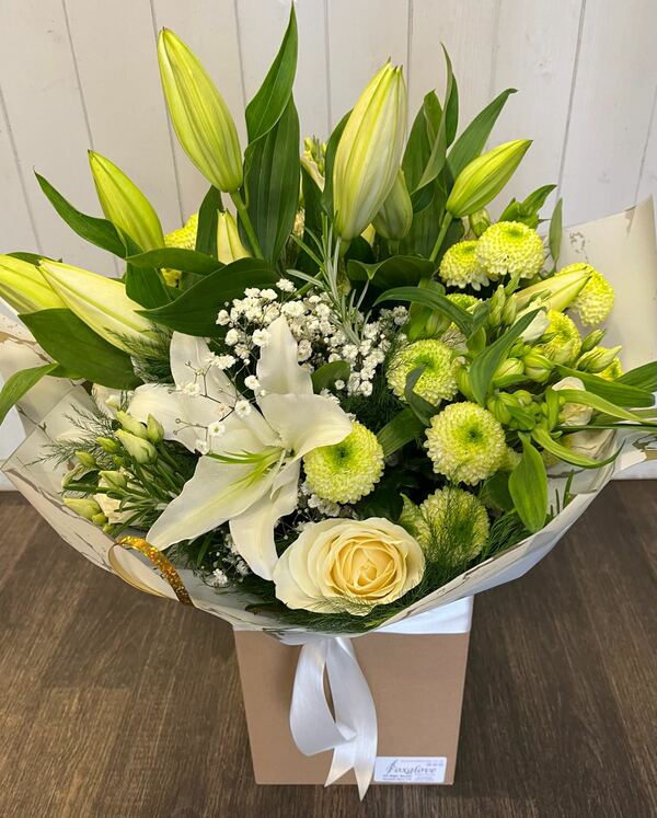 Flowers delivered to customer