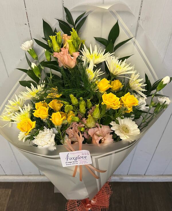 Flowers delivered to customer