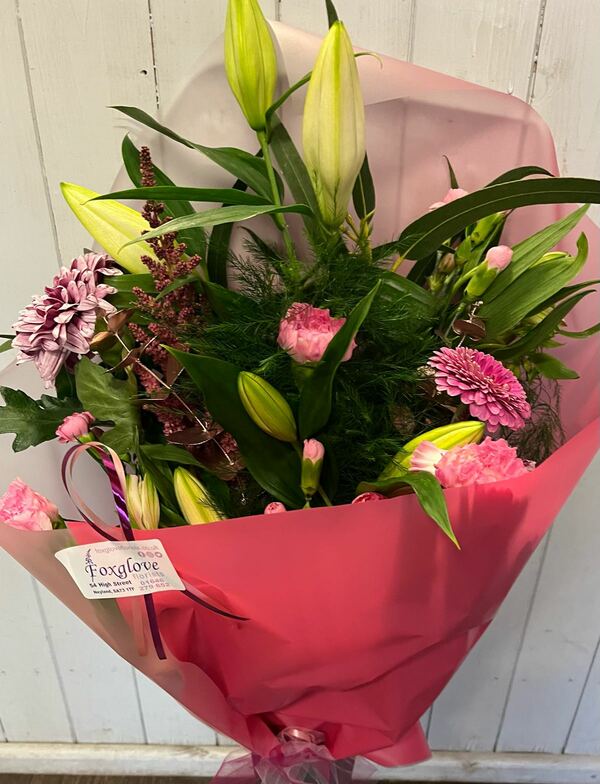 Flowers delivered to customer