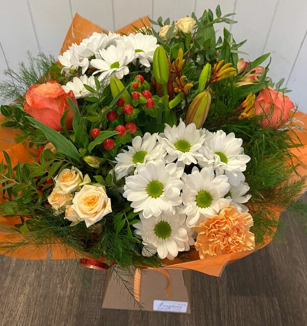 Flowers delivered to customer
