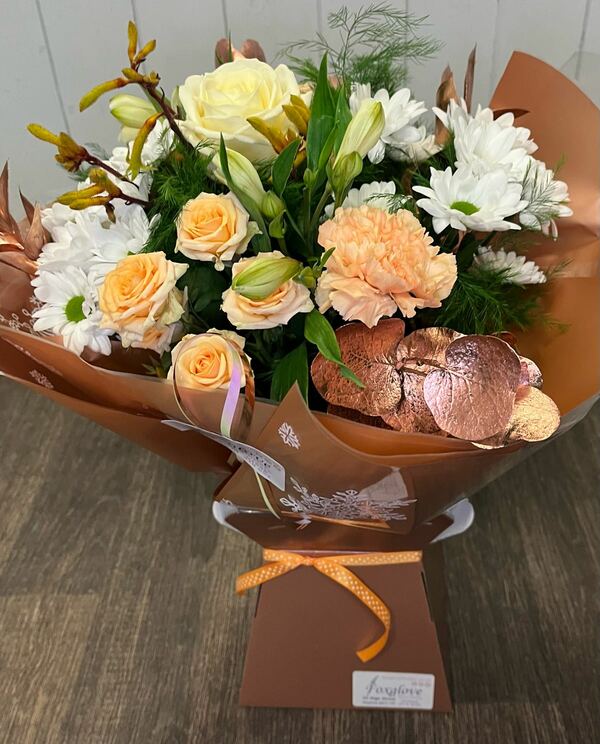 Flowers delivered to customer