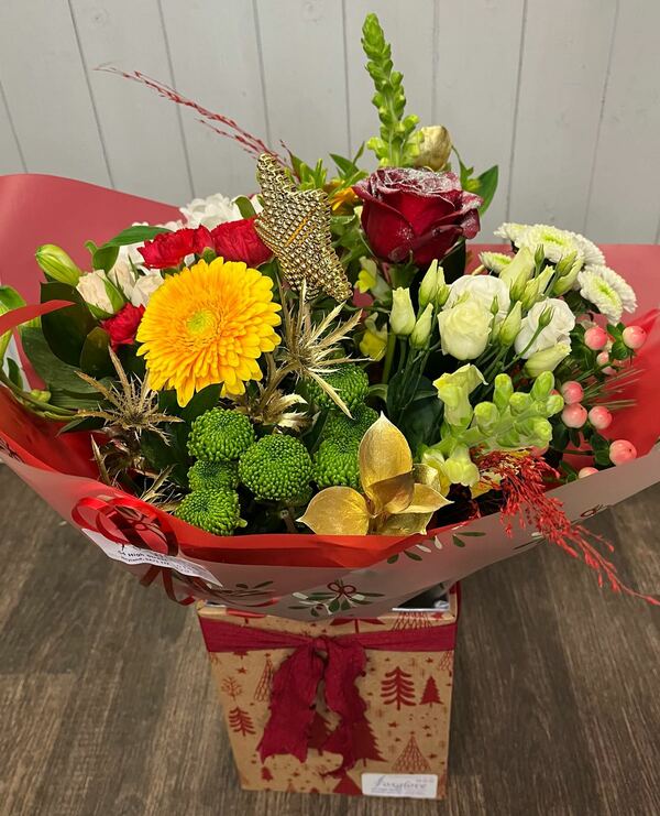 Flowers delivered to customer