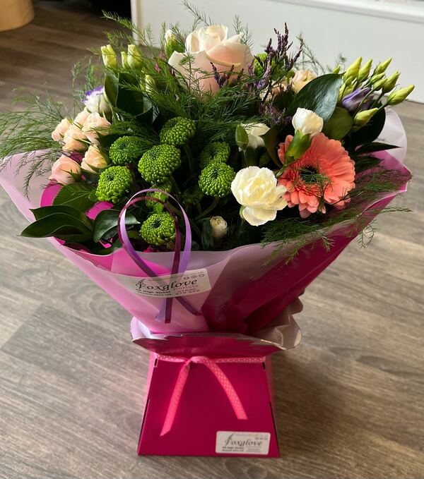 Flowers delivered to customer