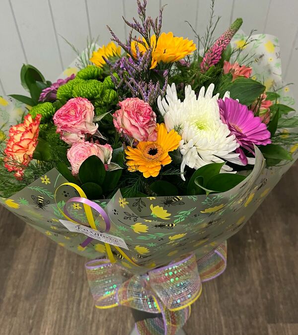 Flowers delivered to customer