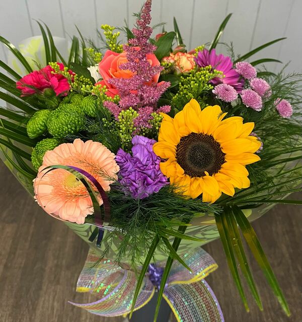 Flowers delivered to customer