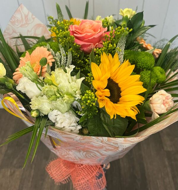 Flowers delivered to customer