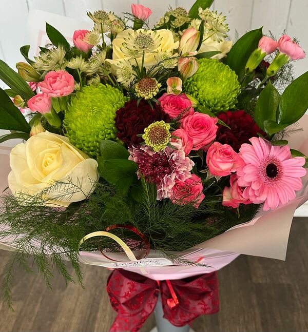 Flowers delivered to customer