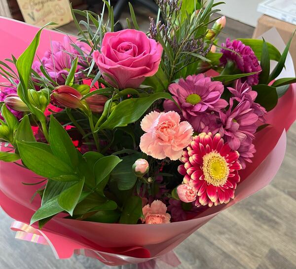 Flowers delivered to customer