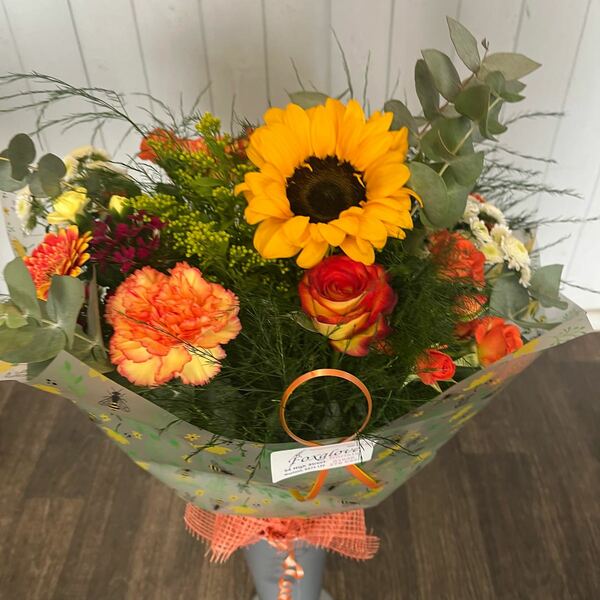 Flowers delivered to customer