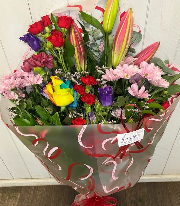 Flowers delivered to customer
