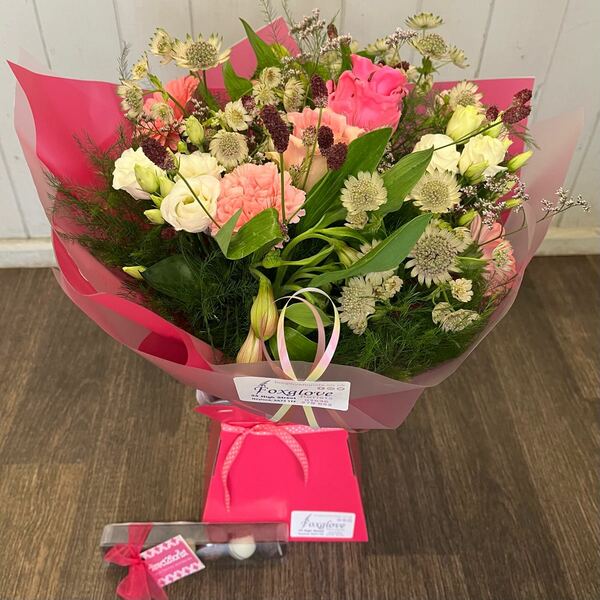 Flowers delivered to customer