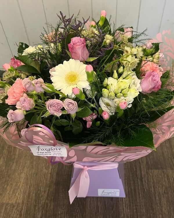 Flowers delivered to customer
