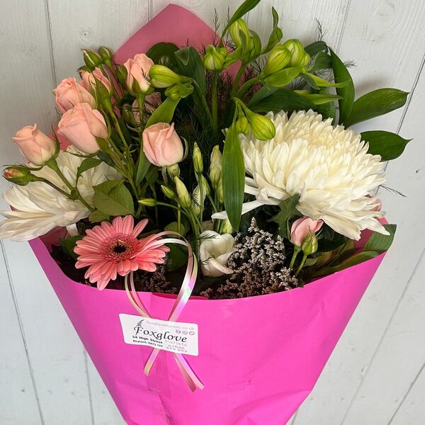 Flowers delivered to customer
