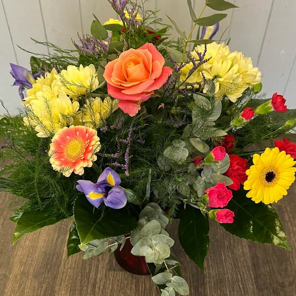 Flowers delivered to customer