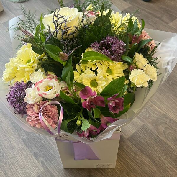 Flowers delivered to customer