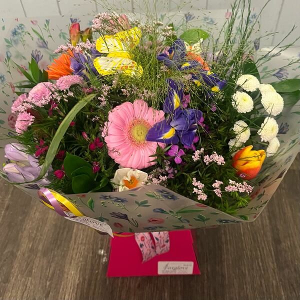 Flowers delivered to customer