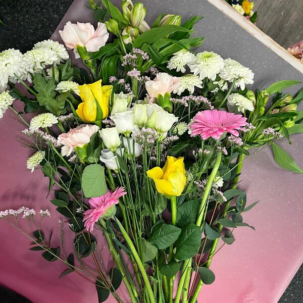 Flowers delivered to customer