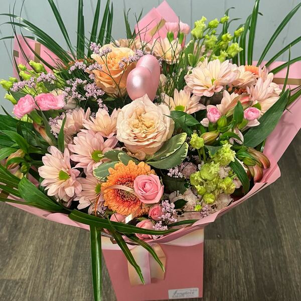 Flowers delivered to customer