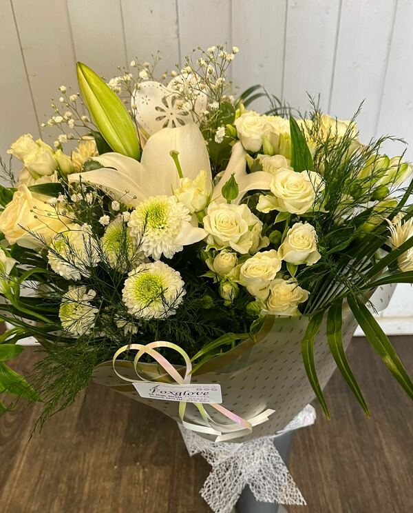 Flowers delivered to customer