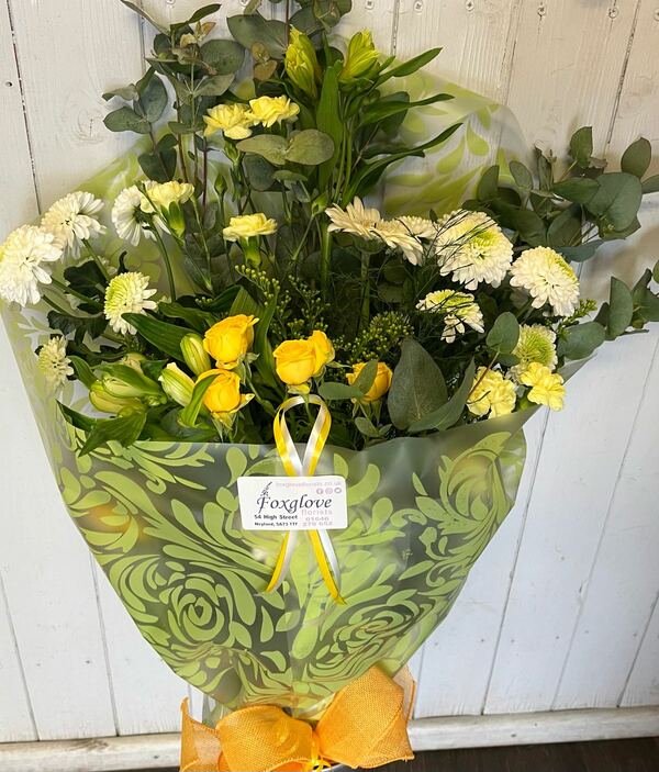 Flowers delivered to customer