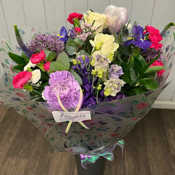 Flowers delivered to customer