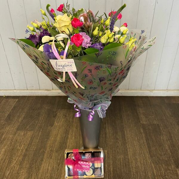 Flowers delivered to customer