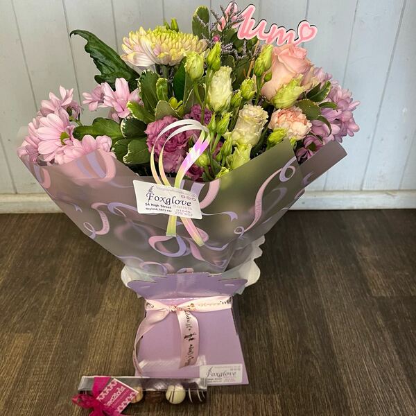 Flowers delivered to customer