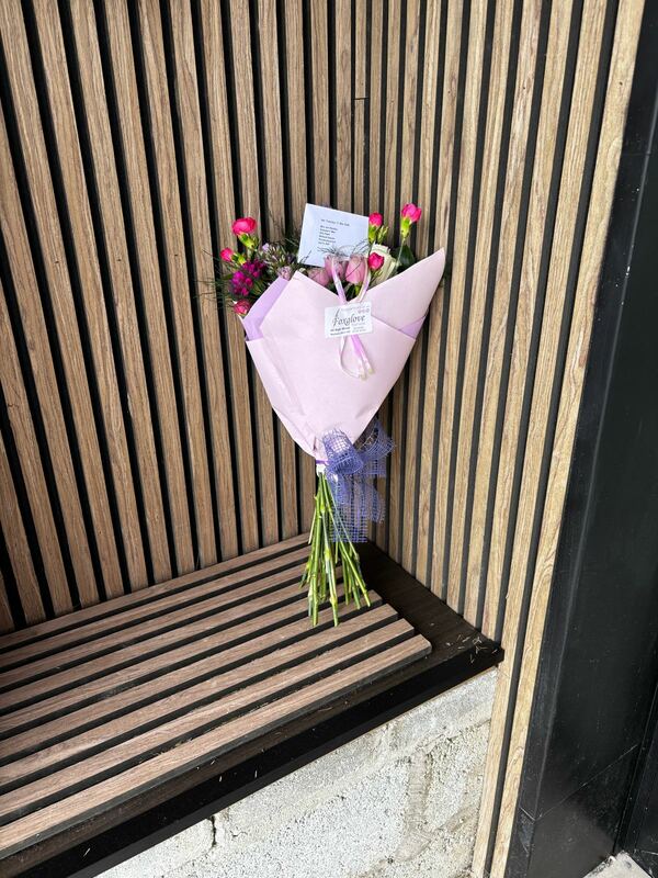 Flowers delivered to customer