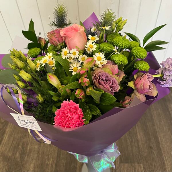 Flowers delivered to customer