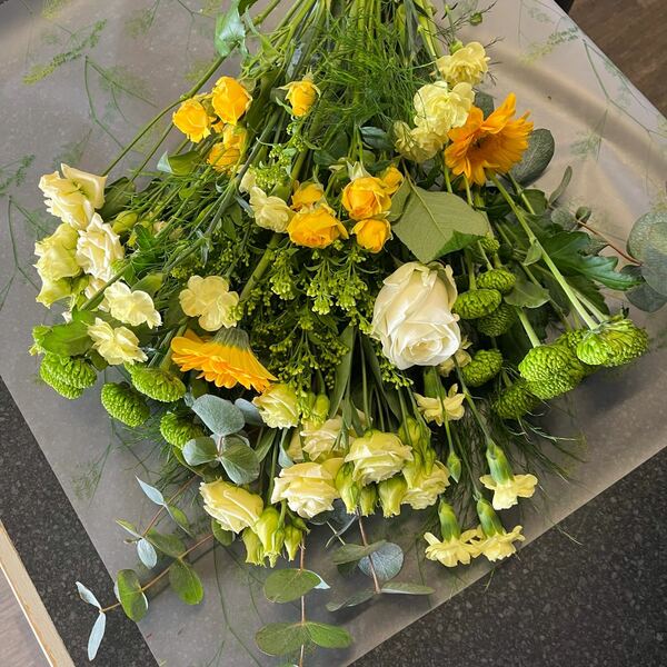 Flowers delivered to customer