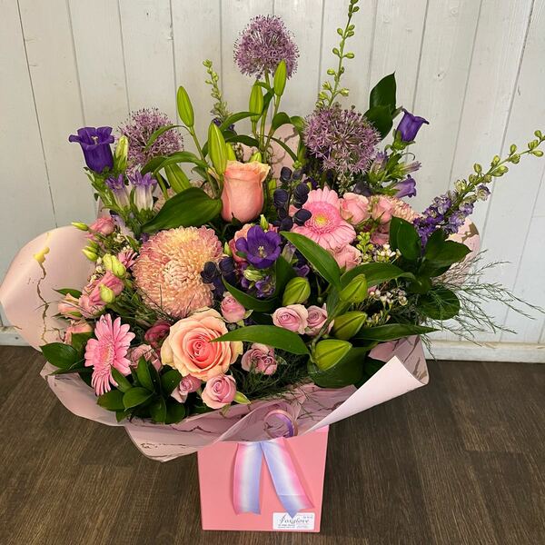 Flowers delivered to customer