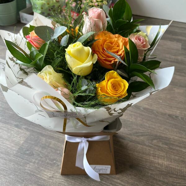 Flowers delivered to customer