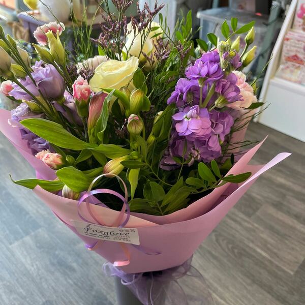 Flowers delivered to customer